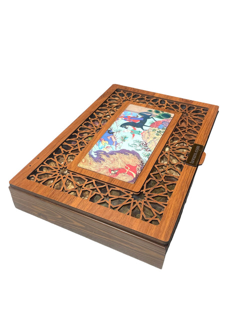 Unsalted Nuts & Dry Fruits In Wooden Gift Box
