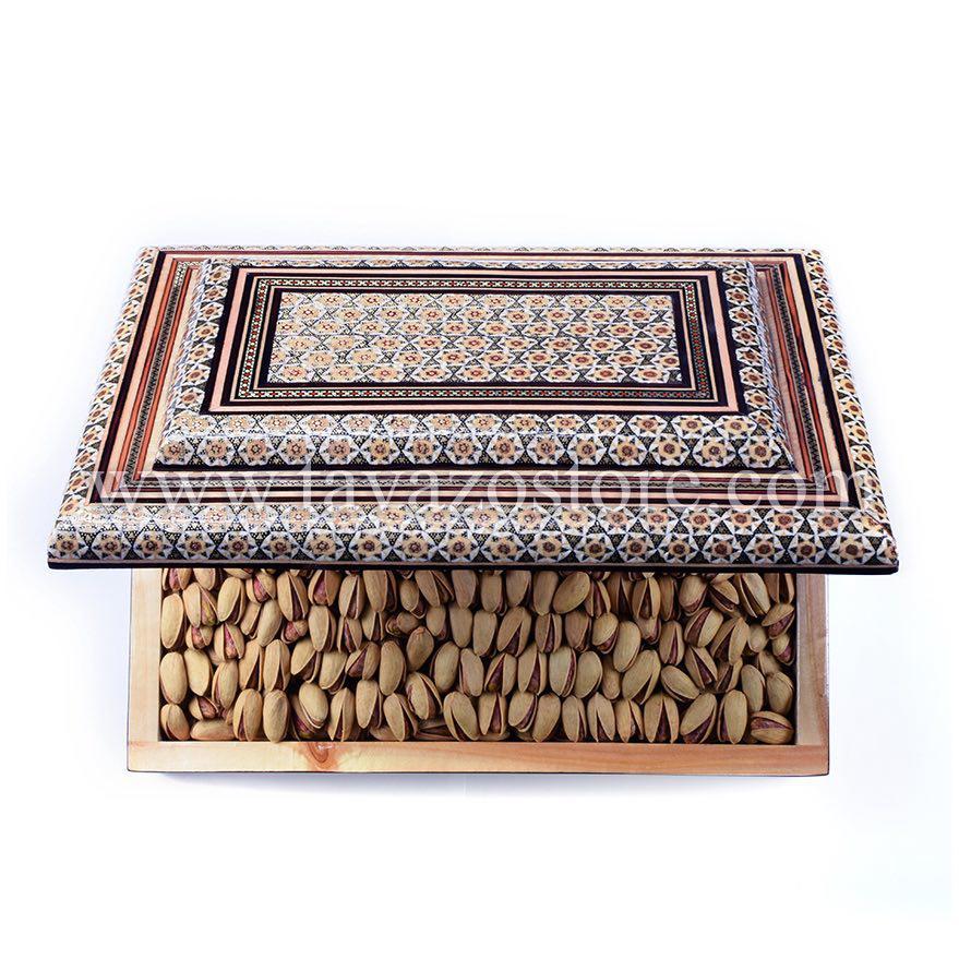 Salted Pistachio In Handmade Wooden Box - Tavazo Corporation