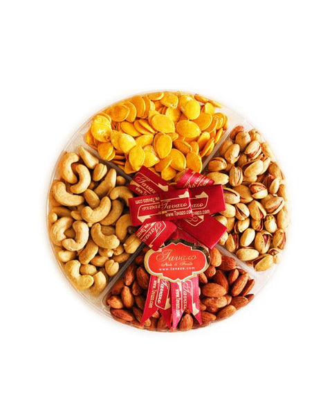 Mix Nuts in Small Round Tray - Tavazo Corporation