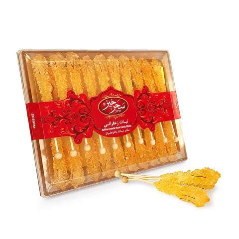 Saffron wooden rock candy